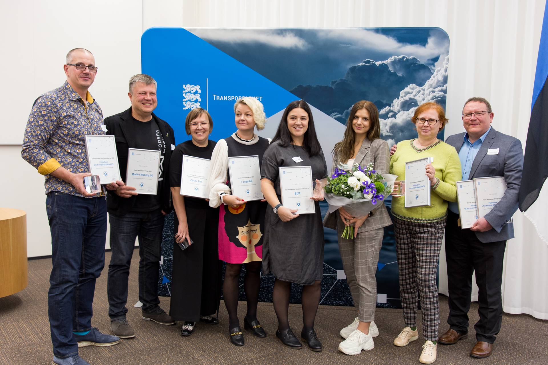 Recipients of the public transport recognition of the Estonian Transport Administration in 2022